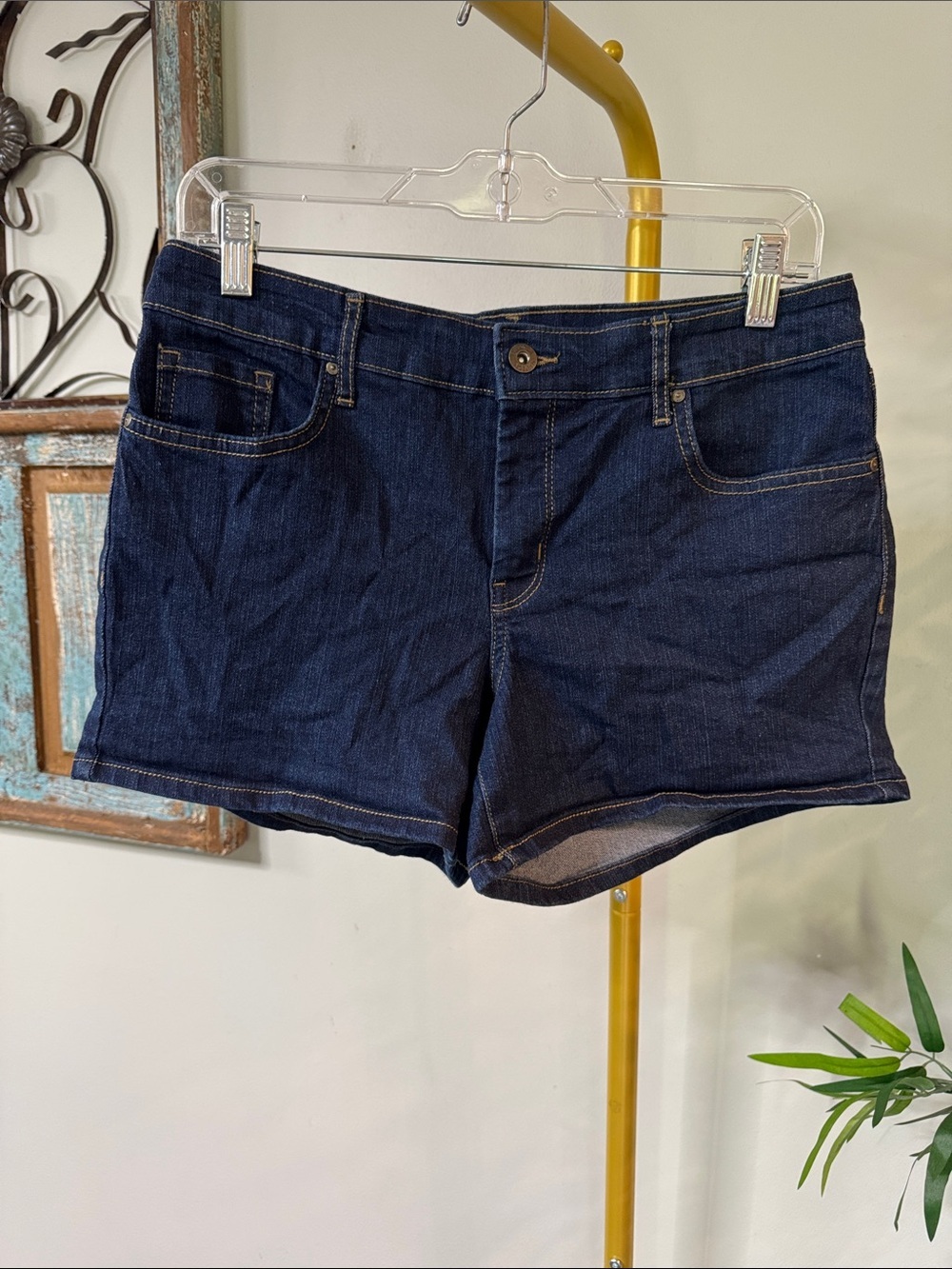 Jessica Simpson Dark Blue Denim Jean Shorts EUC 8